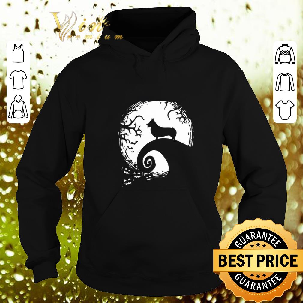 Hot Halloween Shiba Inu dog and moon shirt
