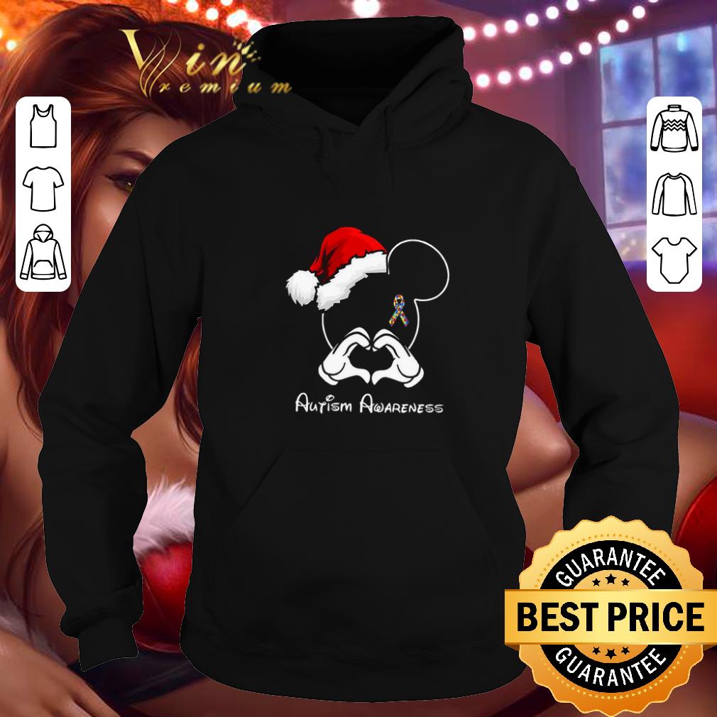 Hot Santa Mickey Autism Awareness shirt