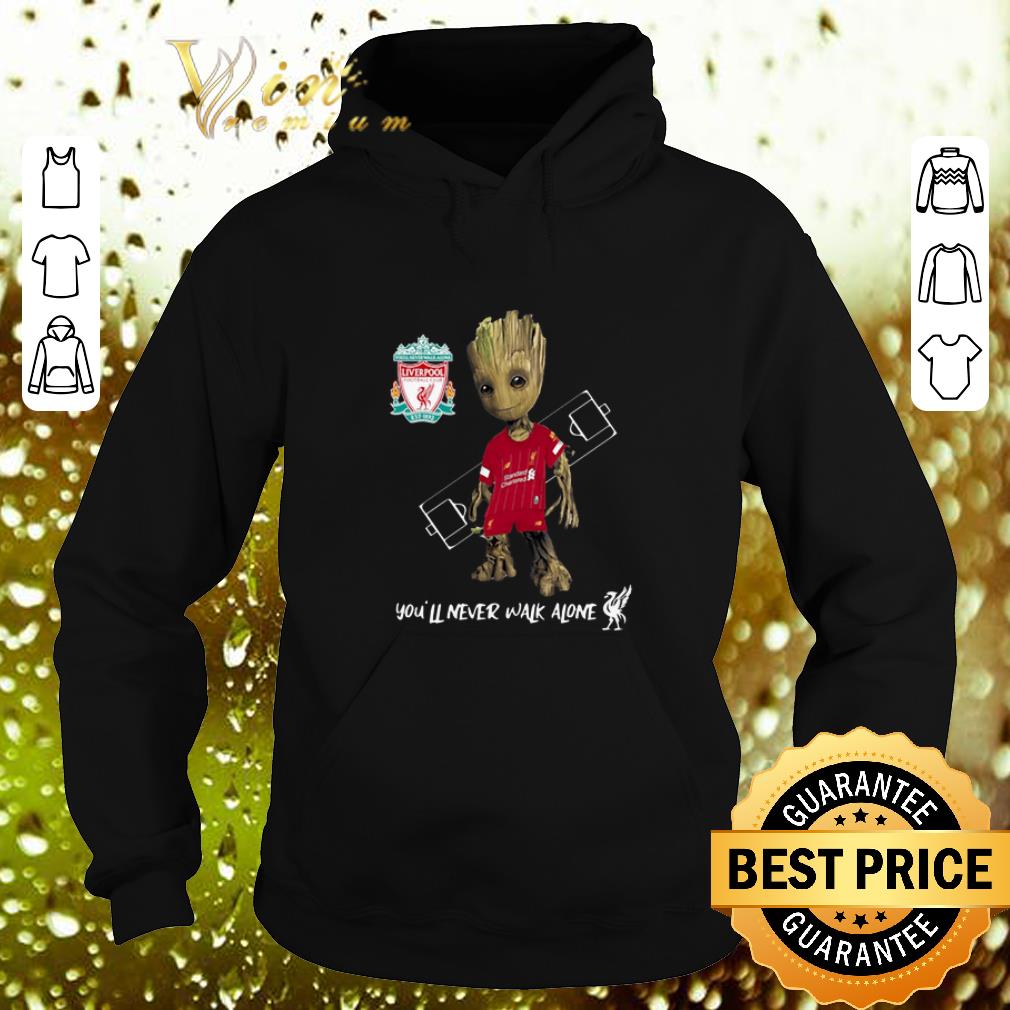 Top Baby Groot Little Liverpool You'll Never Walk Alone shirt