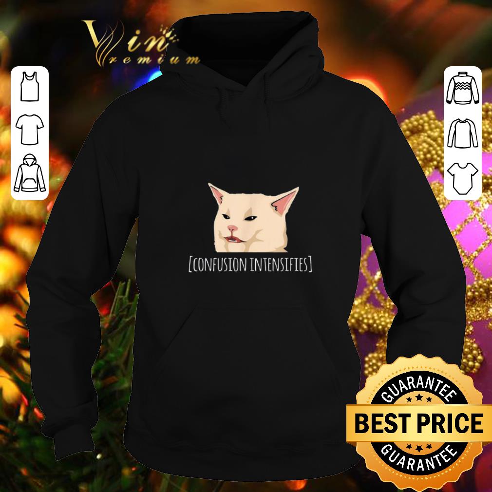 Top Confused cat meme confusion intensifies shirt 1 Top Confused cat meme confusion intensifies shirt