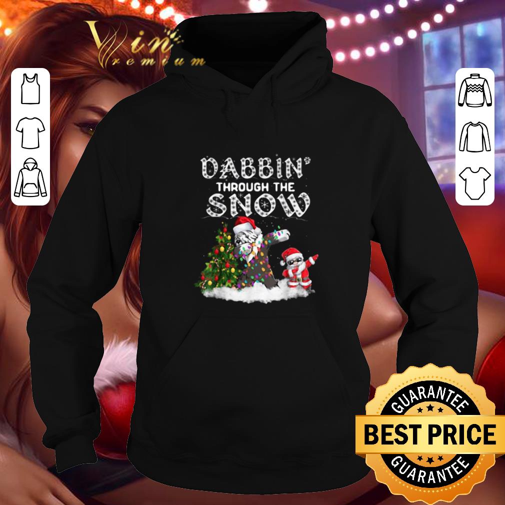 Top Dabbin Through The Snow Old English Sheepdog Christmas shirt
