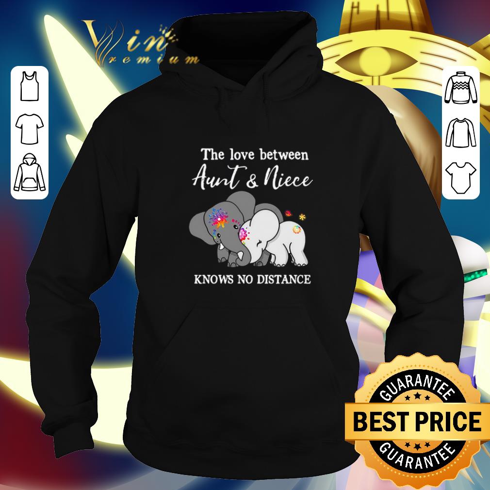 Top Elephants the love between aunt & niece knows no distance shirt