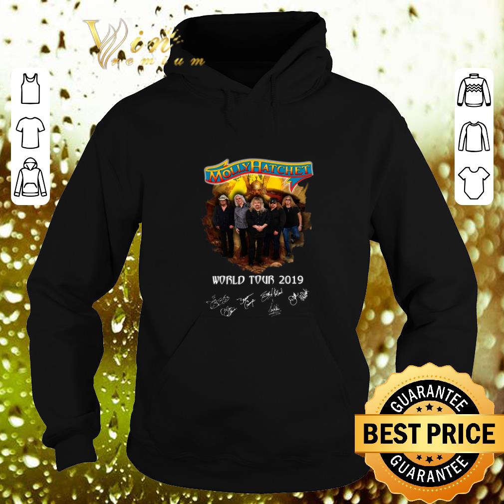Top Molly Hatchet world tour 2019 signatures shirt
