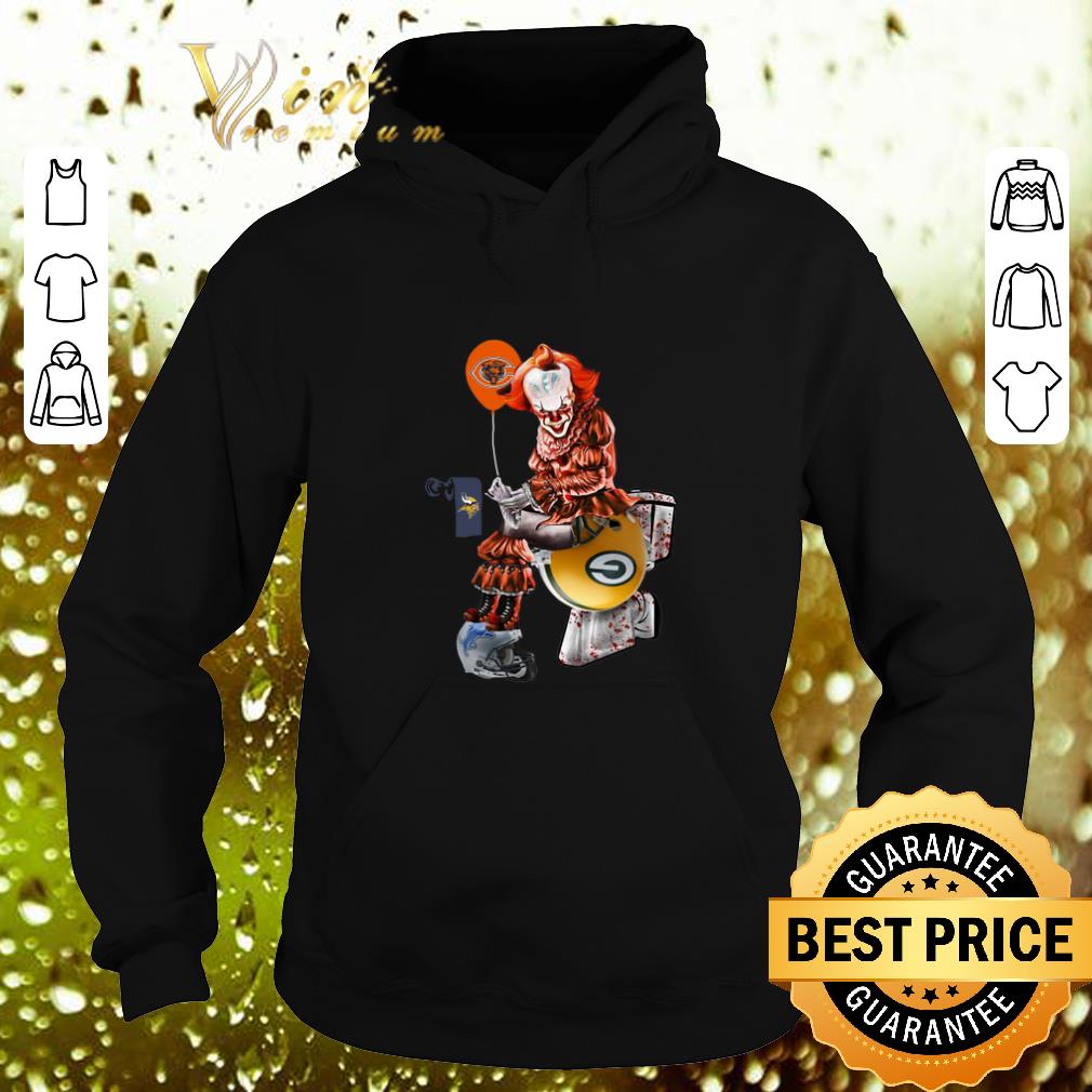 Top Pennywise Chicago Bears Vikings Toilet Green Bay Packers shirt 1 Top Pennywise Chicago Bears Vikings Toilet Green Bay Packers shirt