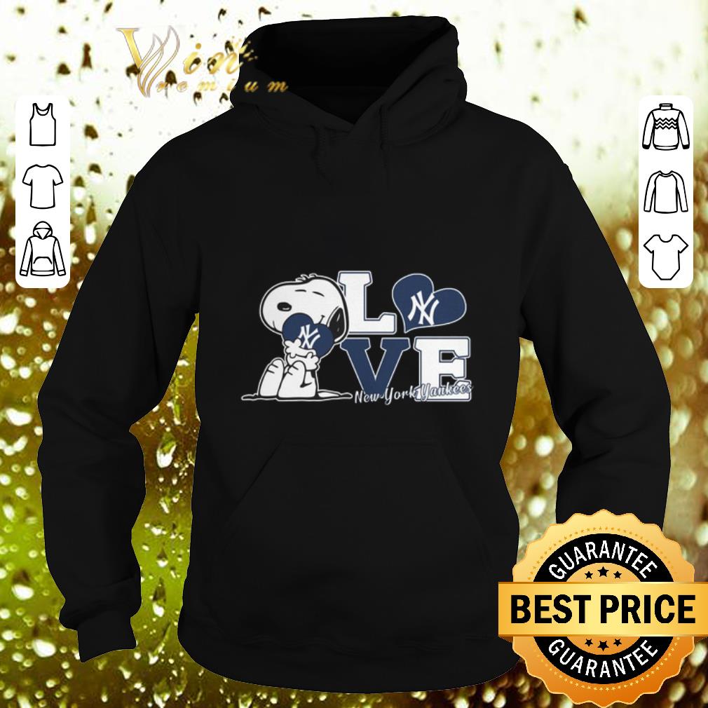 Top Snoopy love New York Yankees shirt