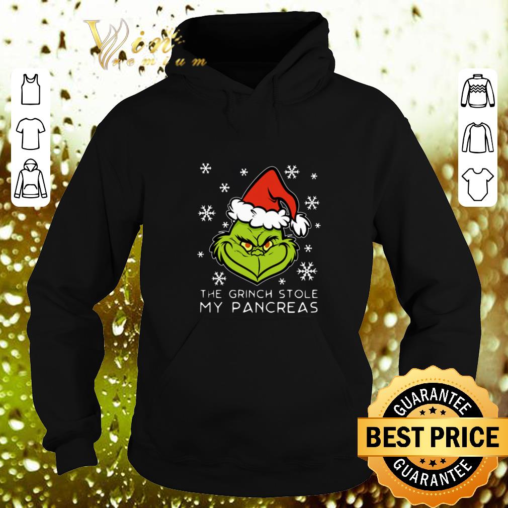 Top The Grinch stole my pancreas Christmas shirt 1 Top The Grinch stole my pancreas Christmas shirt