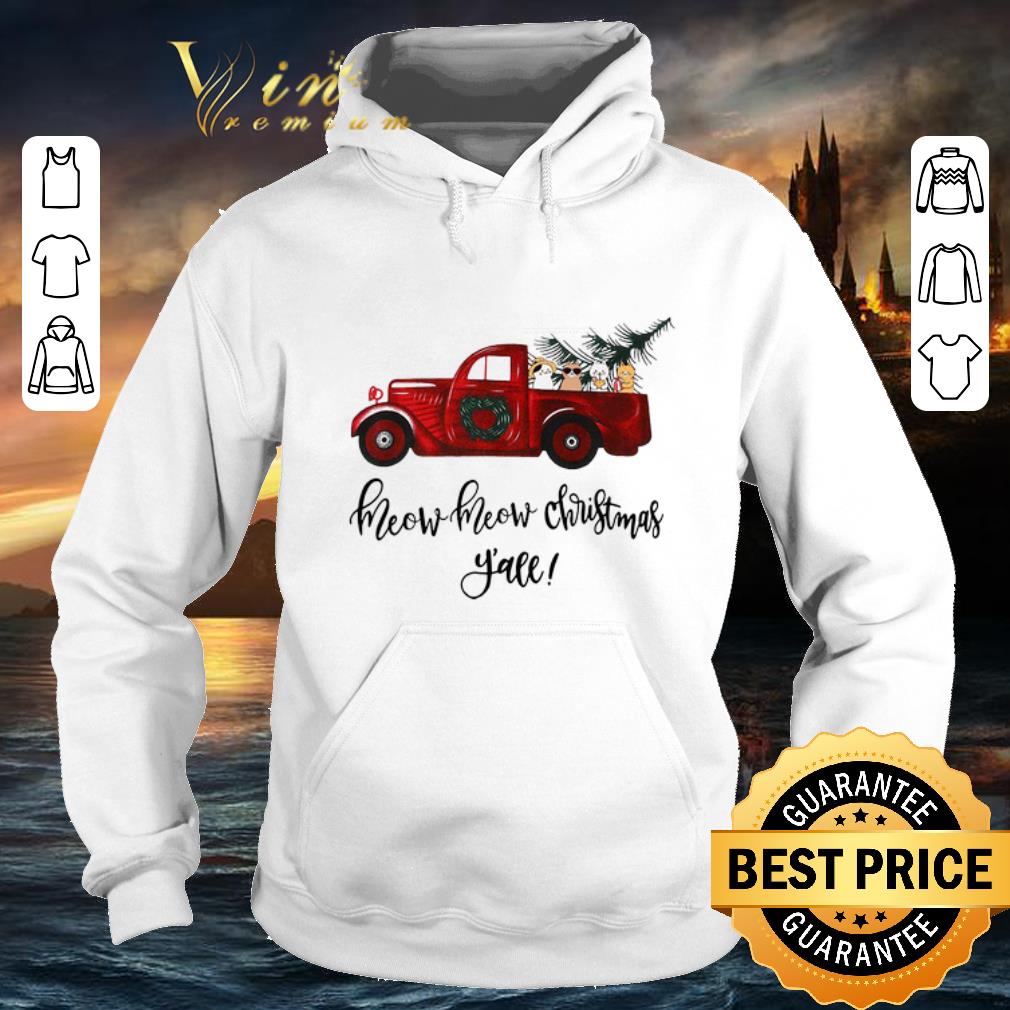 Top Truck cats meow meow Christmas y'all shirt