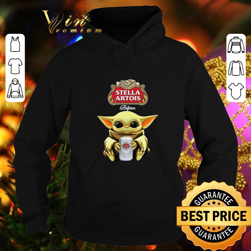 Hot Baby Yoda Hug Stella Artois Beer Star Wars shirt