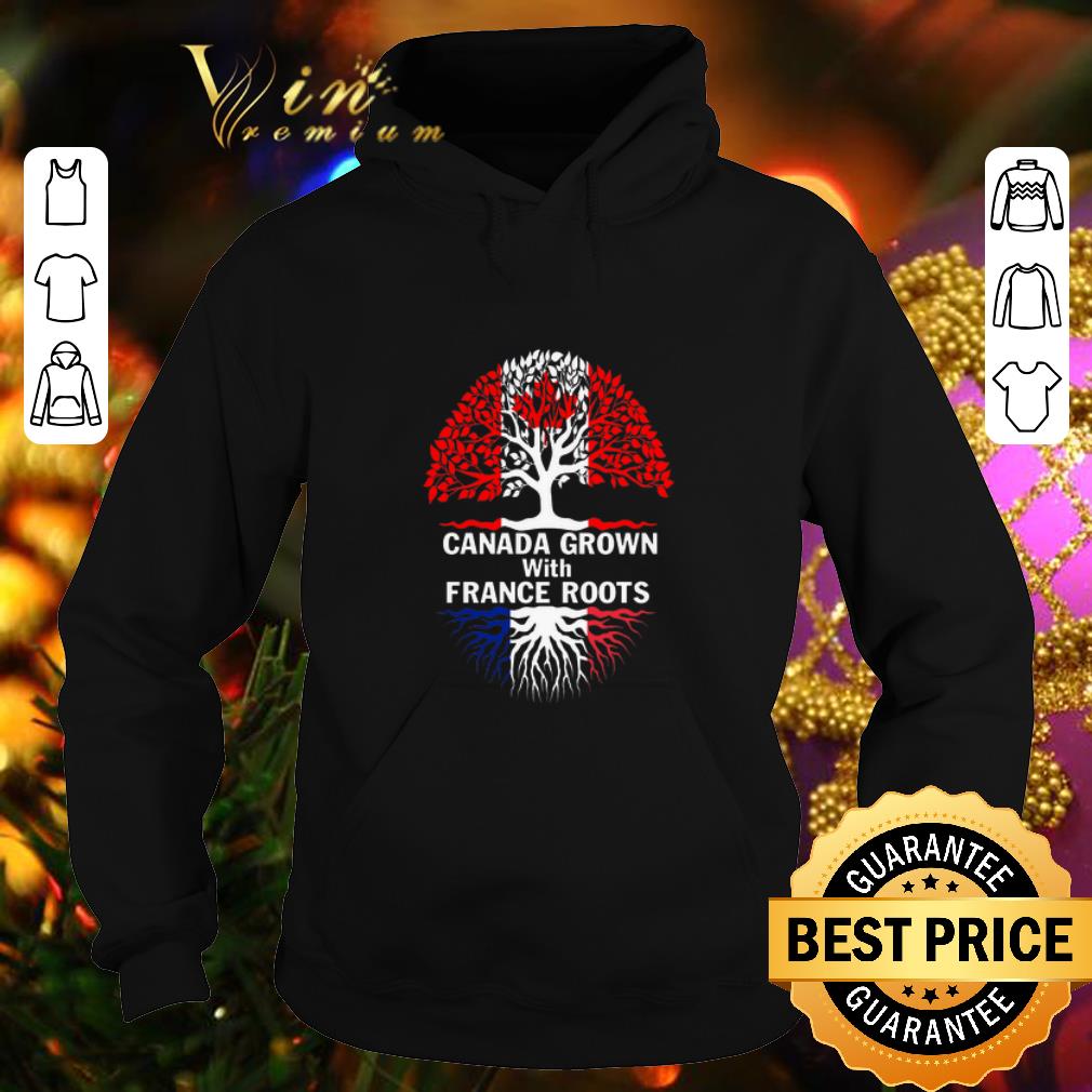Hot Canada Grown with France Roots Tree Of Life shirt