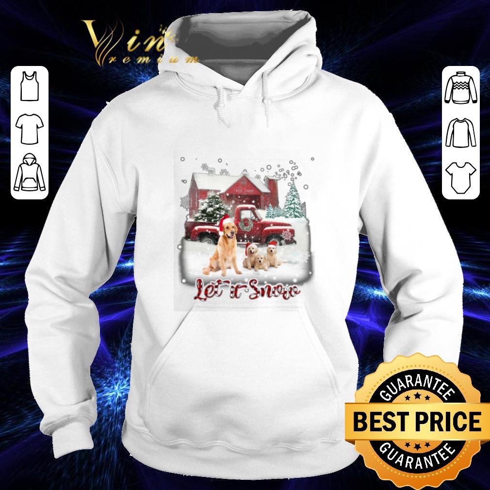 Hot Golden Retriever let it snow Christmas shirt