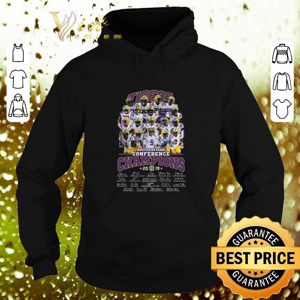 Hot Lsu Tigers Southeastern Conference Champions 2019 Signatures shirt