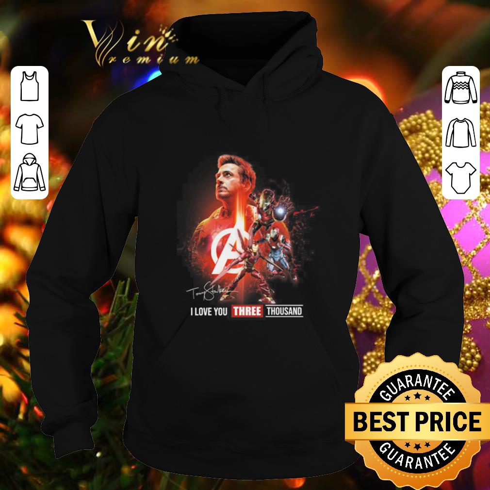 Hot Signature Tony Stark I love you three thousand Iron Man shirt 1 Hot Signature Tony Stark I love you three thousand Iron Man shirt