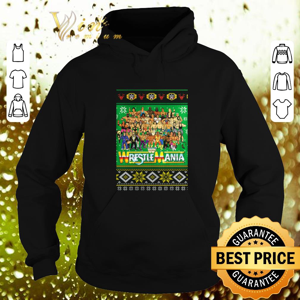 Hot WrestleMania 3D ugly Christmas sweater