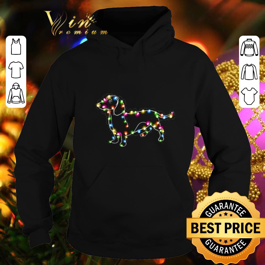 Original Dachshund Christmas light shirt 1 Original Dachshund Christmas light shirt