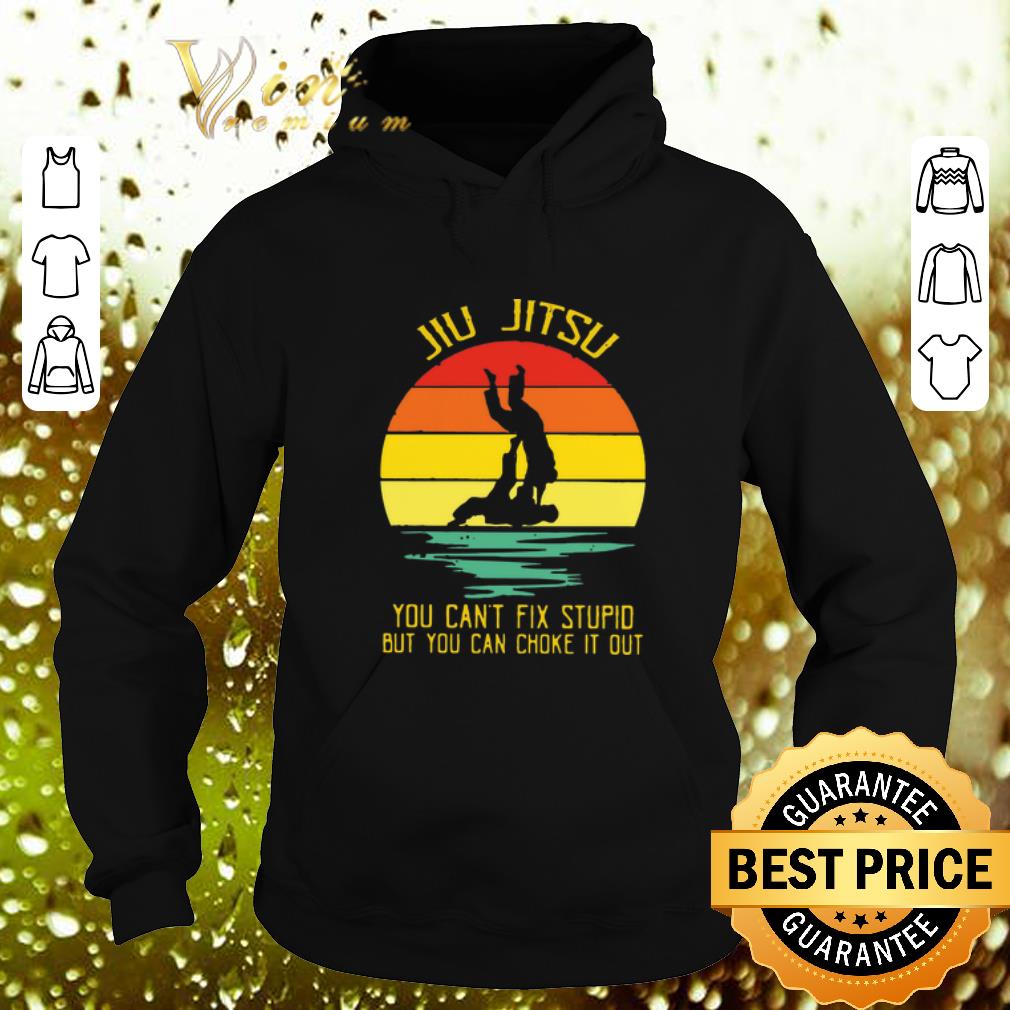 Original You Can’t Fix Stupid But You Can Choke It Out Jiu Jitsu Vintage shirt