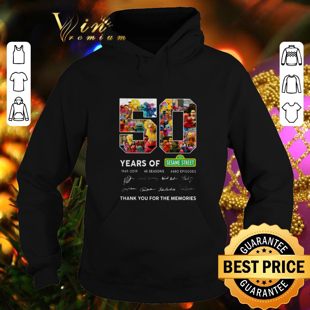 Top 50 years of 123 Sesame Street 1969 2019 thank you for the memories shirt