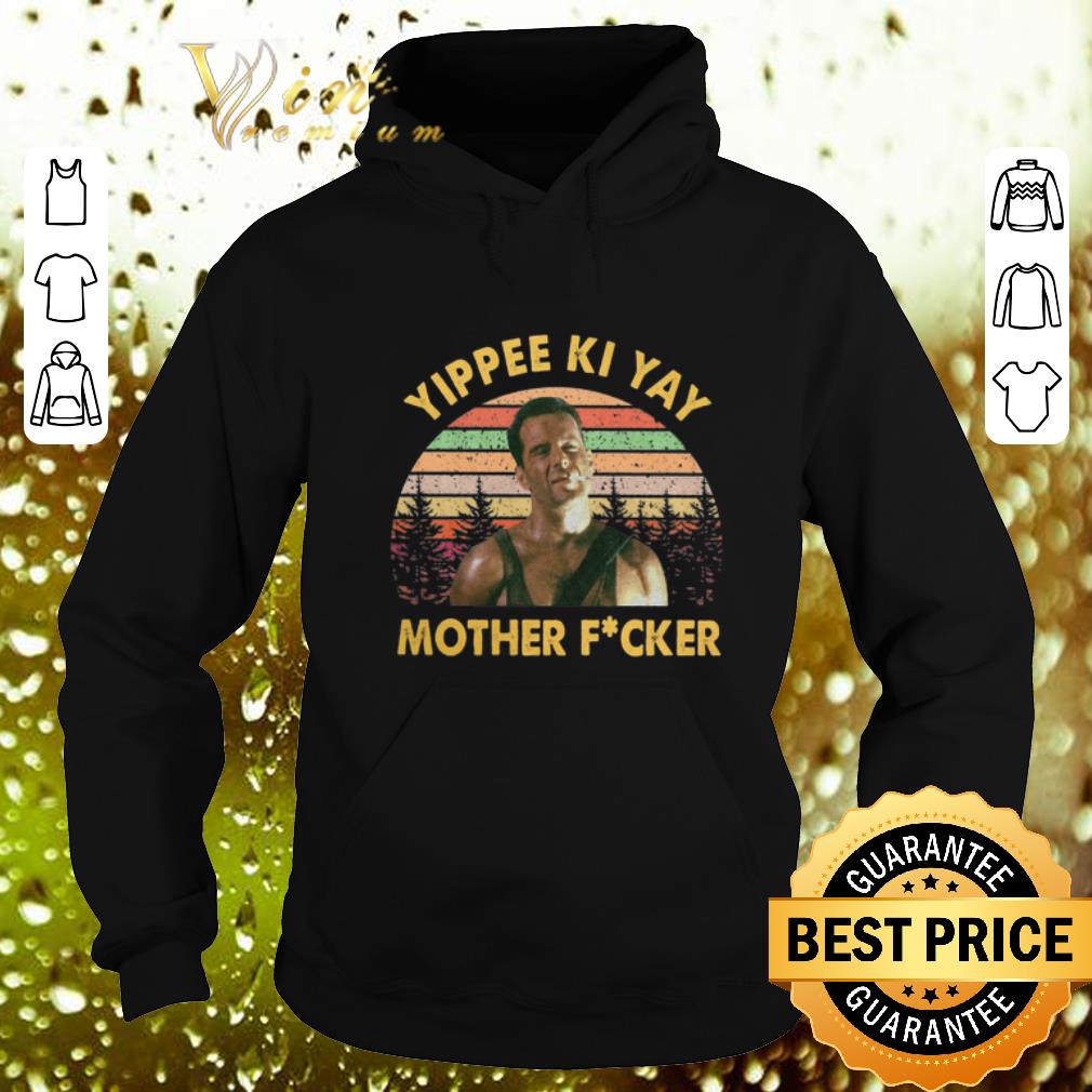 Top John McClane Yippee Ki Yay Mother Fucker Sunset Vintage shirt