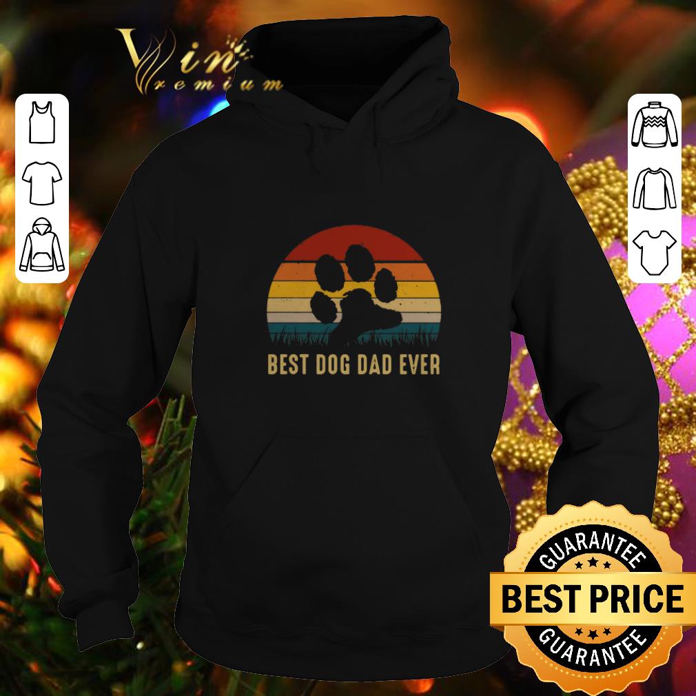 Top Paw Best dog dad ever vintage shirt