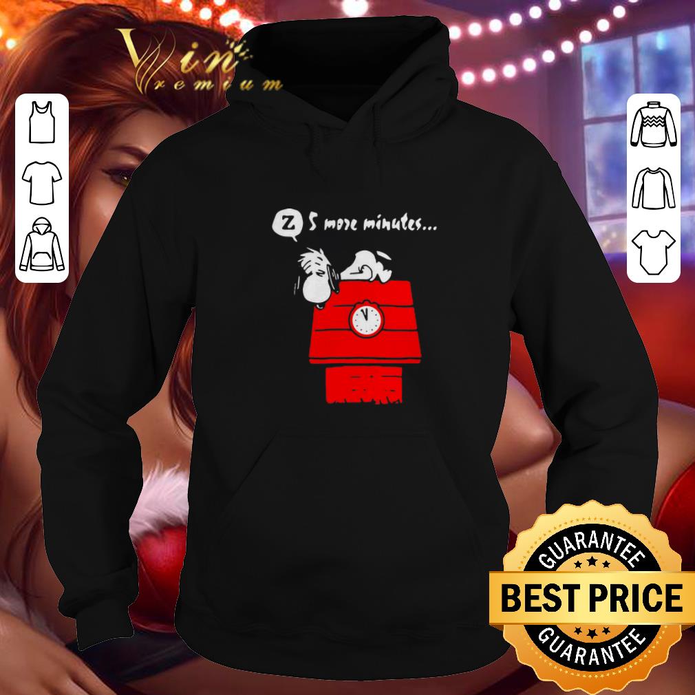 Top Snoopy 5 more minutes sleep on the red house shirt