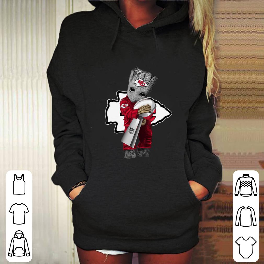 Hot Baby Groot hug Super Bowl Kansas City Chiefs Champion shirt 1 Hot Baby Groot hug Super Bowl Kansas City Chiefs Champion shirt