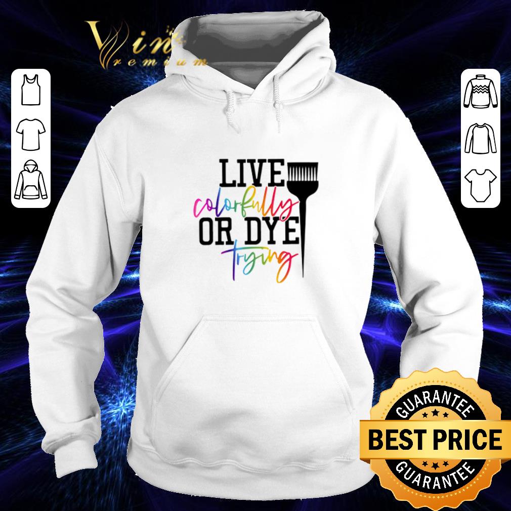 Hot Hairstylist live colorfully or dye trying shirt