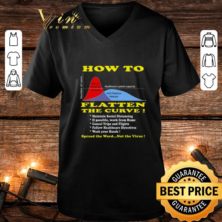 Top How To Flatten The Curve Spread the word not the Virus shirt
