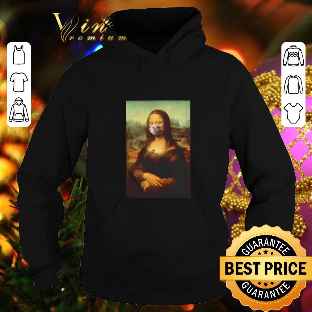 Top Mona Lisa face mask Coronavirus shirt