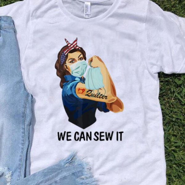 Strong Woman Tattoos Quilter We Can Sew It shirt