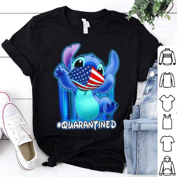 Stitch #Quarantined American Flag Mask