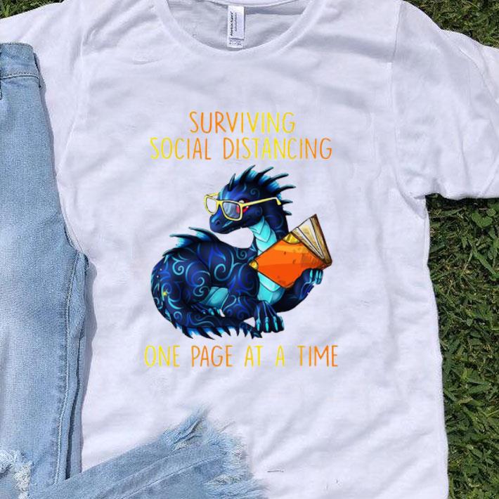 Dragon Surviving Social Distancing One Page At A Time Covid-19 shirt
