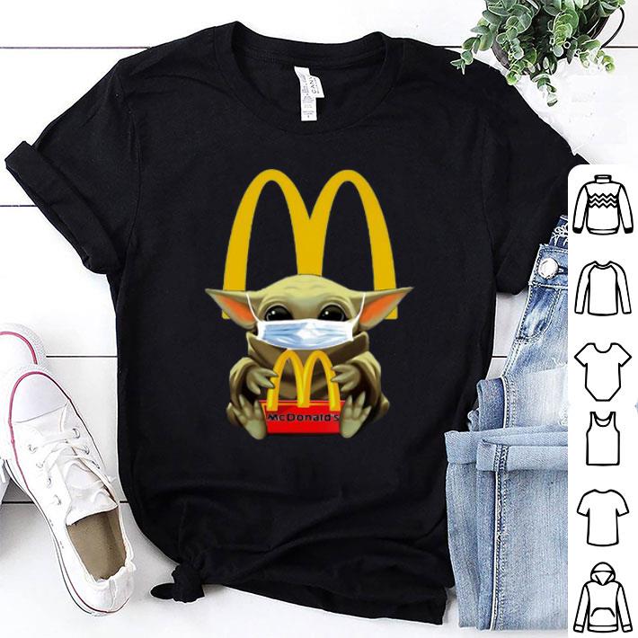 Star Wars Baby Yoda Mask Mcdonald's Covid-19 shirt