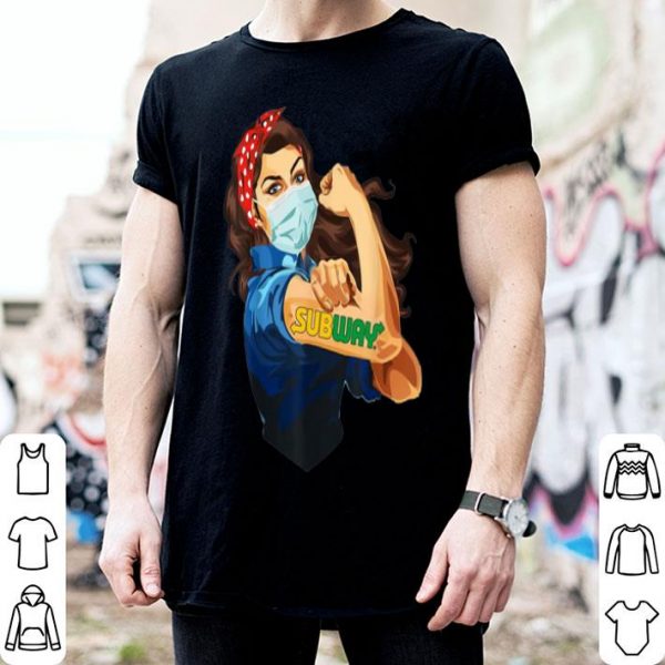 Strong Woman Mask Tattoo Subway shirt