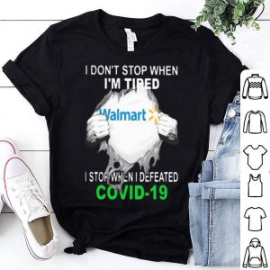 Walmart Blood Inside I Stop When I Defeated Covid-19 shirt