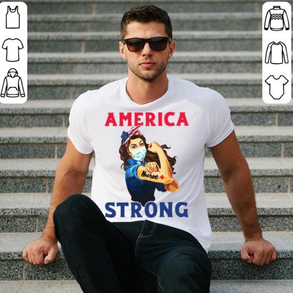 Strong Girl Face Mask Nurse America Strong.png