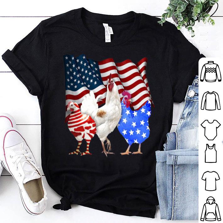 American Flag Chicken shirt