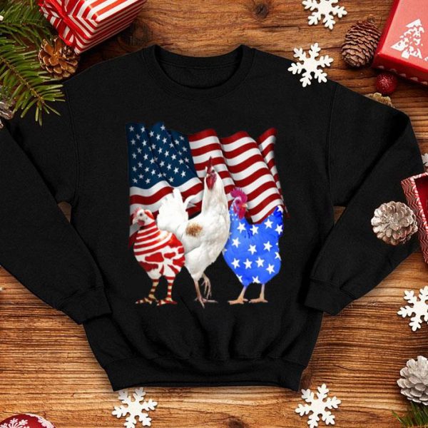 American Flag Chicken shirt
