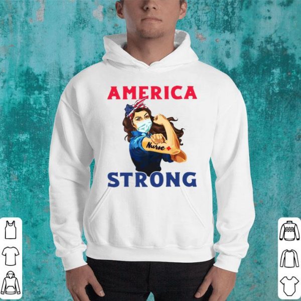 Strong Girl Face Mask Nurse America Strong.png