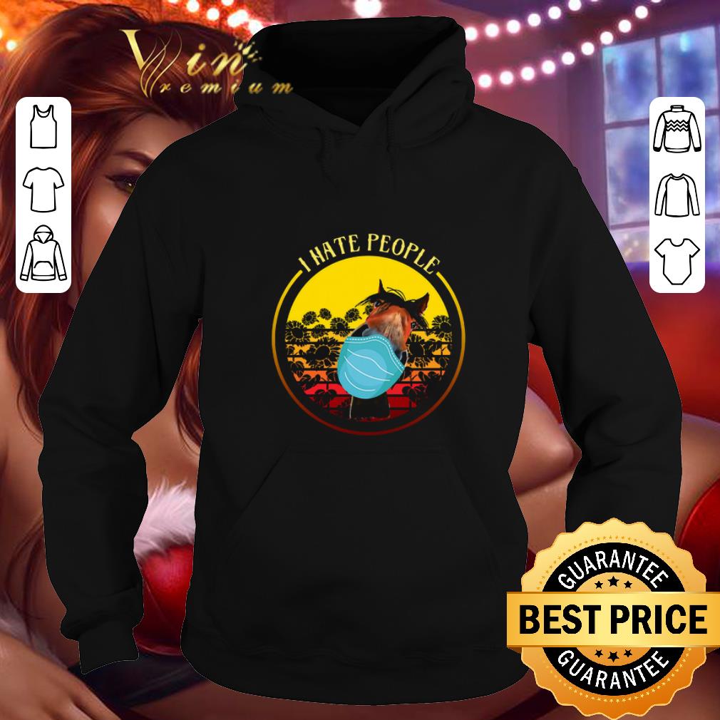 Premium Horse mark I hate people shirt 1 Premium Horse mark I hate people shirt