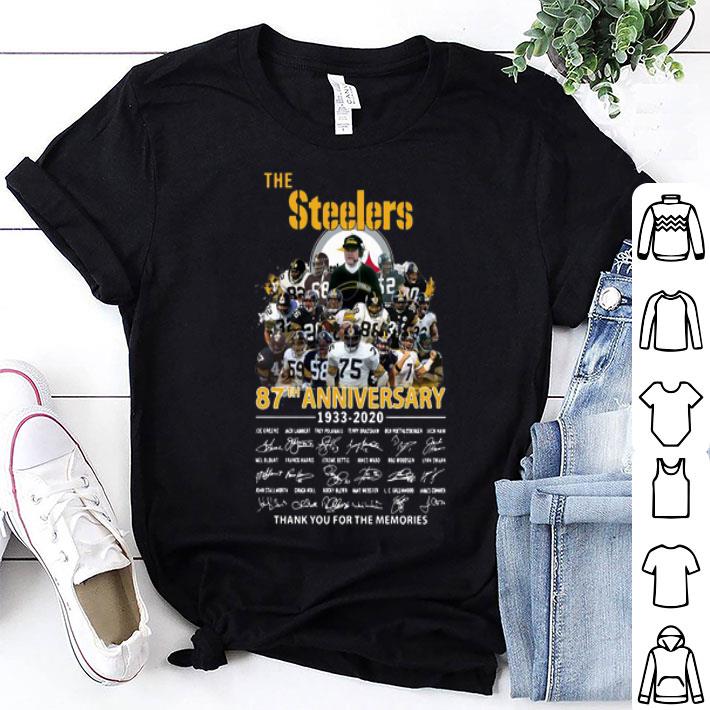 The Steelers 87th Anniversary Thank You For The Memories Signatures shirt