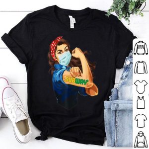 Strong Woman Mask Tattoo Subway shirt