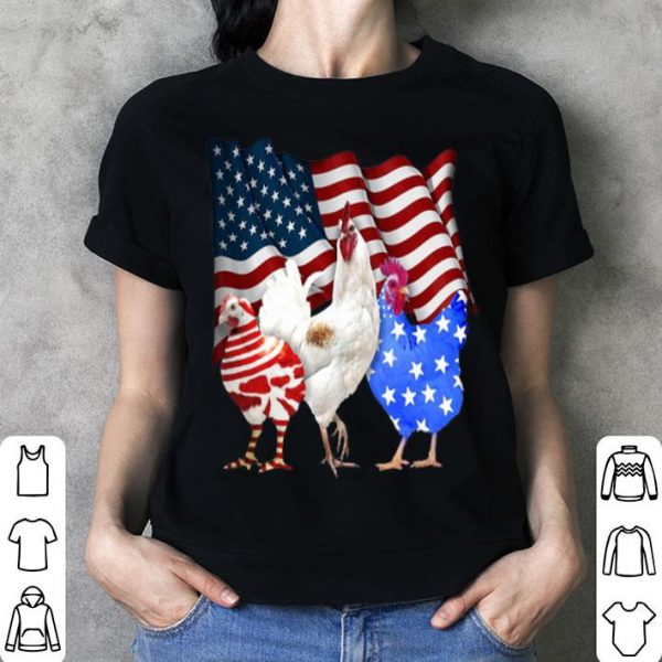 American Flag Chicken shirt