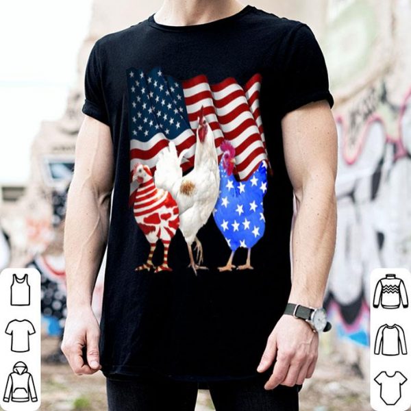 American Flag Chicken shirt