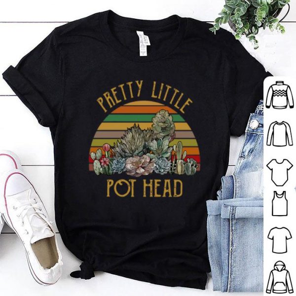 Vintage Succulent Pretty Little Pot Head shirt