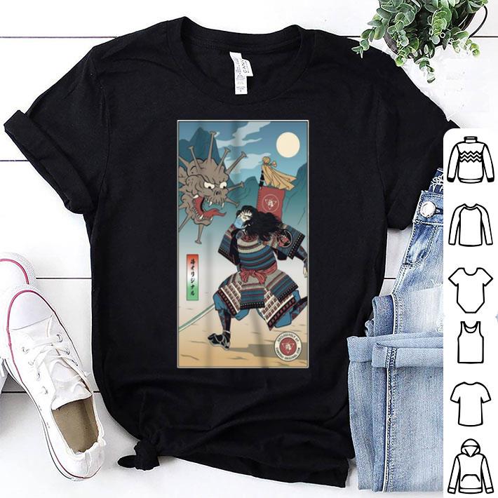 Samurai Face Mask Fight Coronavirus Demon shirt