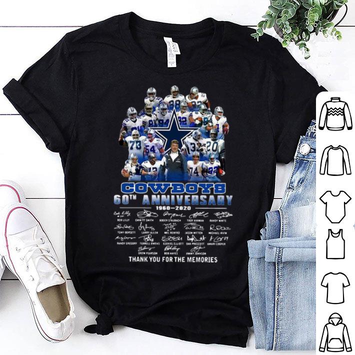 Dallas Cowboys 60th Anniversary Thank You For The Memories Signatures shirt