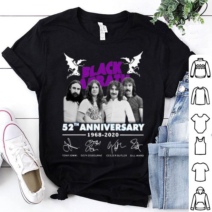 Black Sabbath 52th Anniversary 1968-2020 Signatures shirt