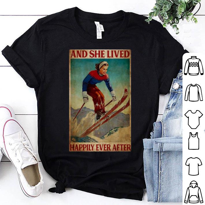 Skiing And She Lived Happily Ever After shirt
