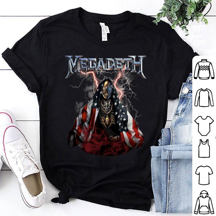 Megadeth American Flag Iron Maiden shirt
