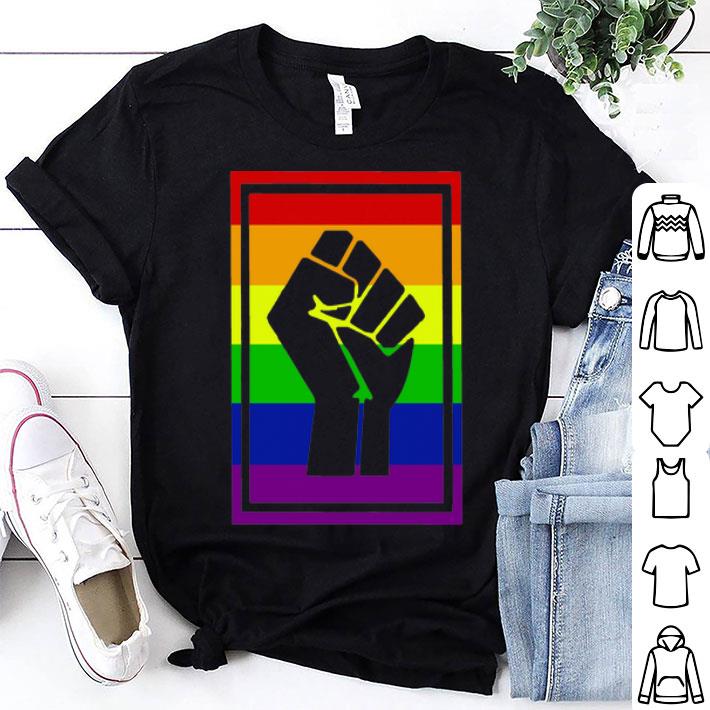 Black Live Matter LGBT Strong Hand shirt