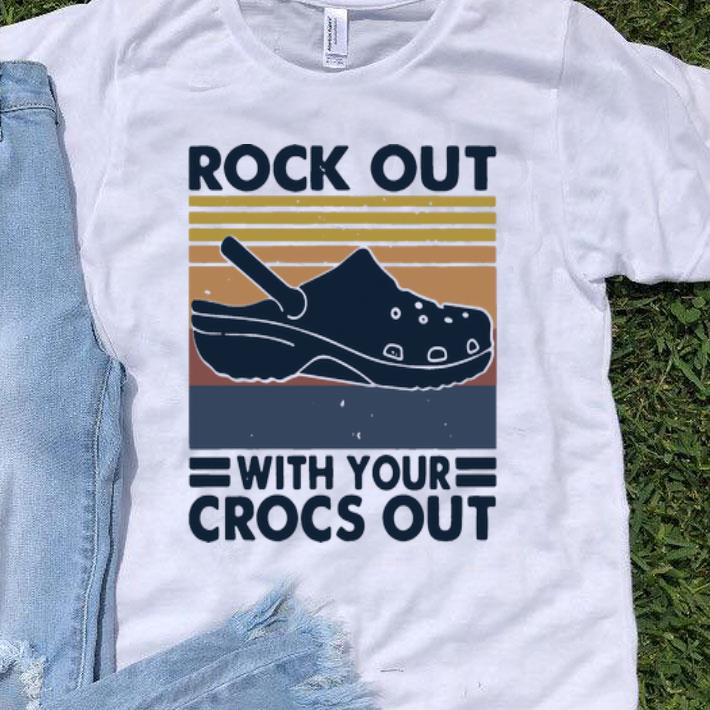 Vintage Rock Out With Your Crocs Out shirt